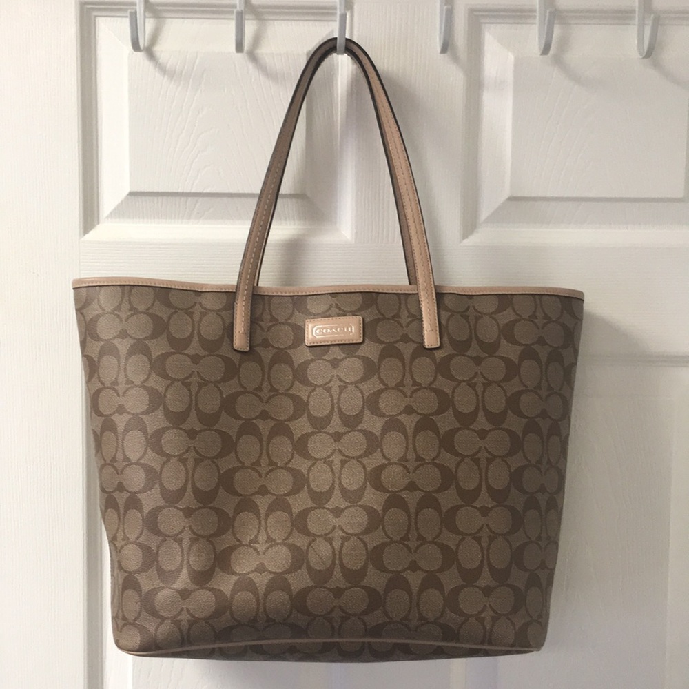Oversized Coach tote
